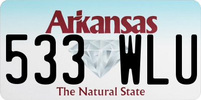 AR license plate 533WLU