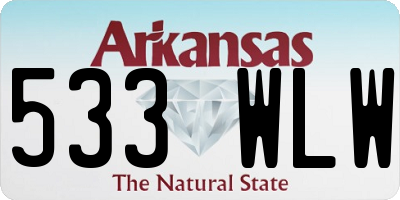 AR license plate 533WLW
