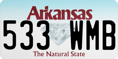 AR license plate 533WMB