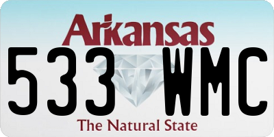 AR license plate 533WMC
