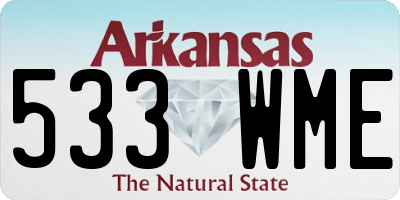 AR license plate 533WME