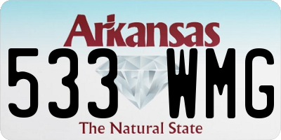 AR license plate 533WMG