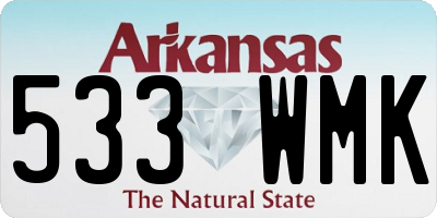 AR license plate 533WMK