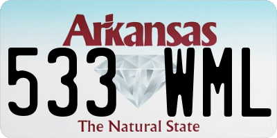 AR license plate 533WML
