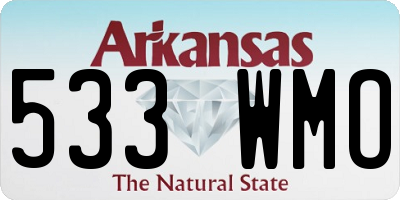 AR license plate 533WMO