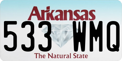 AR license plate 533WMQ