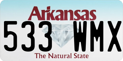 AR license plate 533WMX