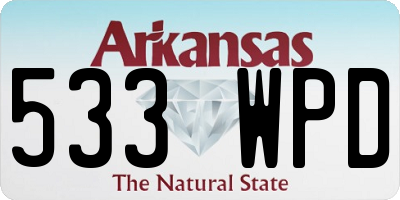 AR license plate 533WPD