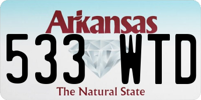 AR license plate 533WTD