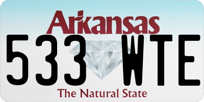 AR license plate 533WTE