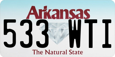 AR license plate 533WTI