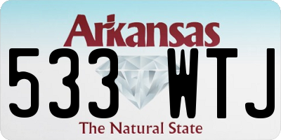 AR license plate 533WTJ