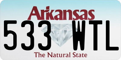 AR license plate 533WTL