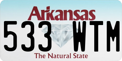 AR license plate 533WTM