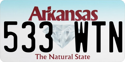 AR license plate 533WTN