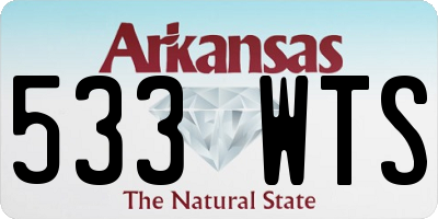 AR license plate 533WTS