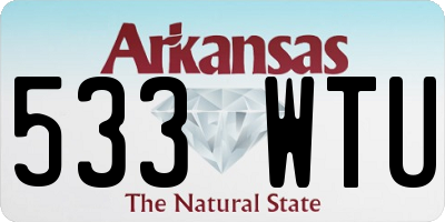 AR license plate 533WTU