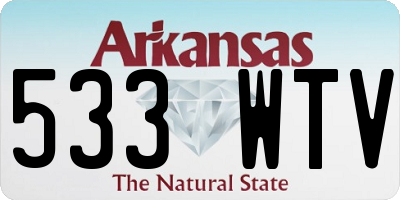 AR license plate 533WTV