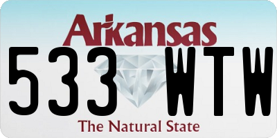 AR license plate 533WTW
