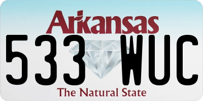 AR license plate 533WUC