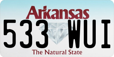 AR license plate 533WUI