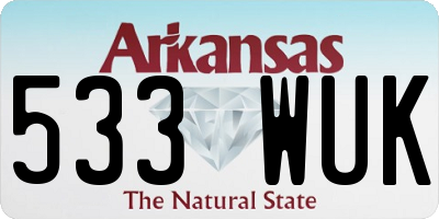 AR license plate 533WUK
