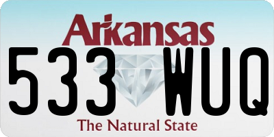 AR license plate 533WUQ