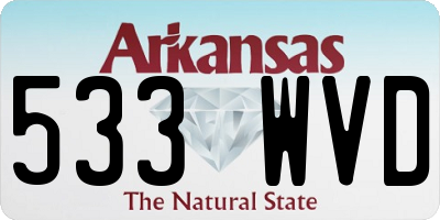 AR license plate 533WVD