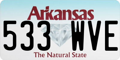 AR license plate 533WVE
