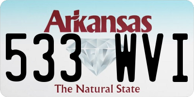 AR license plate 533WVI