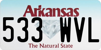 AR license plate 533WVL