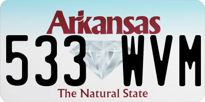 AR license plate 533WVM