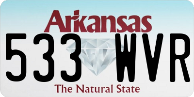 AR license plate 533WVR