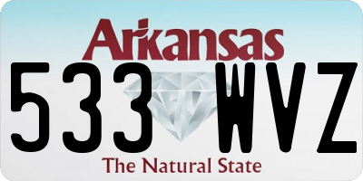 AR license plate 533WVZ