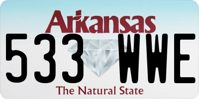 AR license plate 533WWE