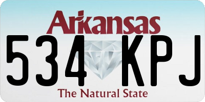 AR license plate 534KPJ