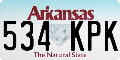 AR license plate 534KPK