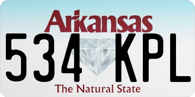 AR license plate 534KPL