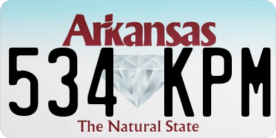 AR license plate 534KPM