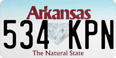 AR license plate 534KPN