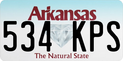 AR license plate 534KPS