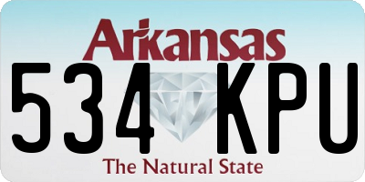 AR license plate 534KPU