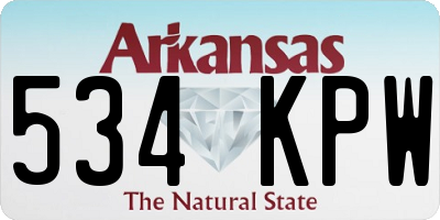 AR license plate 534KPW
