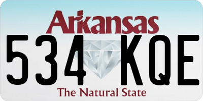 AR license plate 534KQE