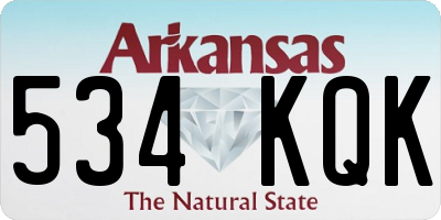 AR license plate 534KQK