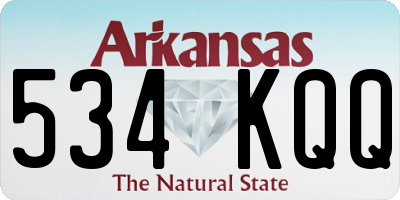 AR license plate 534KQQ