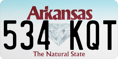 AR license plate 534KQT