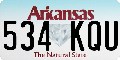 AR license plate 534KQU