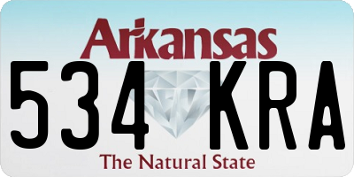 AR license plate 534KRA