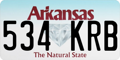 AR license plate 534KRB